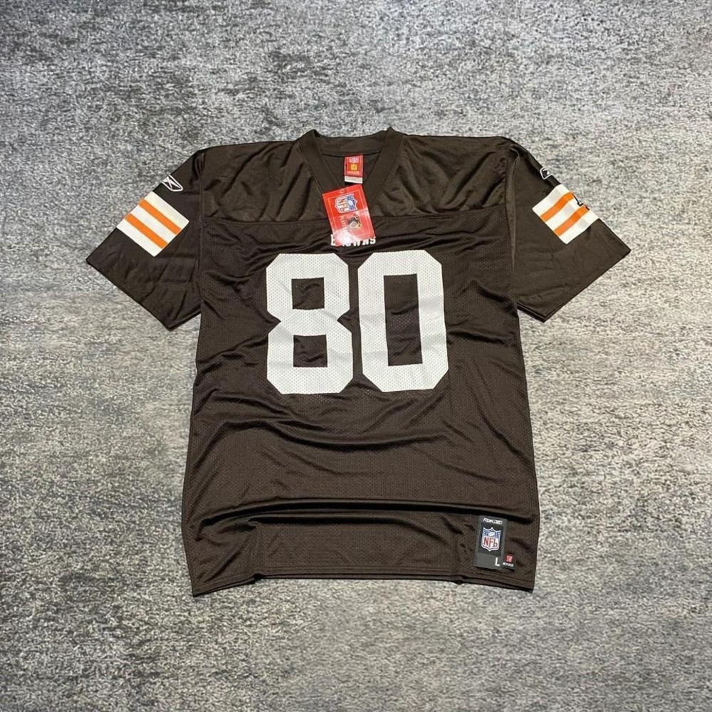 NWT Cleveland Browns Kellen Winslow Jersey‎ NFL Reebok Mens Large Brown Vintage